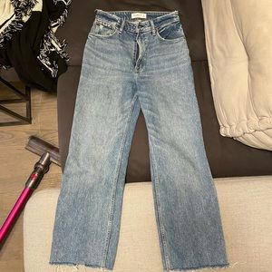 Abercrombie and fitch relaxed leg jeans, chopped hem